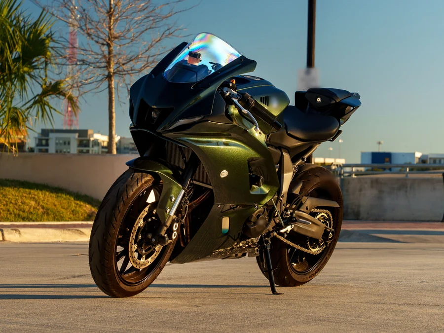 Sport bike, fresh detail